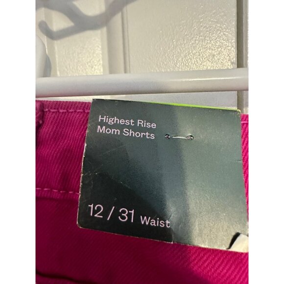 wild fable Highest Rise Mom Shorts pink NEW‎ 12/31 - Picture 2 of 4